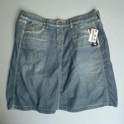 Falda Reversible De Colección Miss Sixty Talla M Azul Denim Envoltura Bi Cohen Cinturón Nueva de Lote Antiguo Y2K Foto 1 de 4