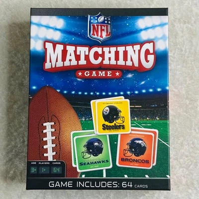 NFL Matching Game 64 Picture Tiles (Complete W/ Box) - Image 1 of 4