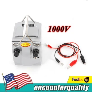 Megohmmeter 1000V Insulation Resistance Tester Hand Crank Megger 1000M - Picture 1 of 7