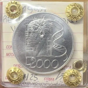 REPUBBLICA ITALIANA 2000 LIRE 1998 VERSO IL 2000 L’UOMO sigillata FDC - Foto 1 di 3