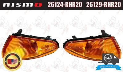 Nuevas lámparas de señal de giro de esquina Nissan para R32 Skyline GTR 26124-RHR20 26129-RHR20 Foto 1 de 4