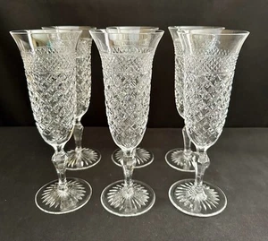 6er SET JOSAIR PATRIZIER CATERINA KRISTALL 8" SEKTFLÖTEN GLÄSER GERMANY - Bild 1 von 7