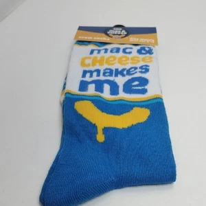 Mac & Cheese Crew-Socken blau und gelb - Bild 1 von 3