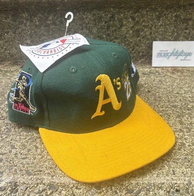 De colección Años 90 Nuevo NOS MARK McGWIRE #25 Oakland Athletics A's Snapback Sombrero **VER FOTOS** Foto 1 de 4