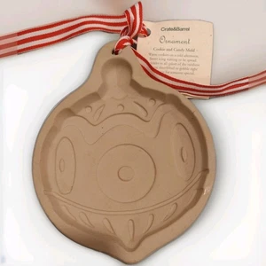 Crate & Barrel Cookie Gingerbread Mold Christmas Ornament Wilton 1997 VTG NWT - Picture 1 of 5