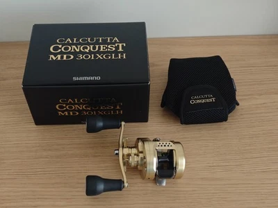 Shimano Calcutta Conquest MD 301XGLH Left Handle - Used only once! - Immagine 1 di 4
