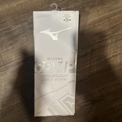 Guantes de golf Mizuno Comp para hombre X-grandes blancos/negros para mano izquierda (#99) Foto 1 de 3