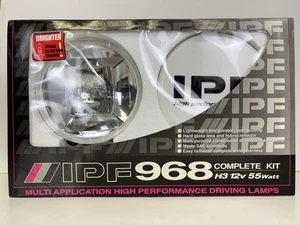 IPF S-968 Fog Lamp Kit Halogen H3 166mm 3200K 12v 55W Sealed - Foto 1 di 7