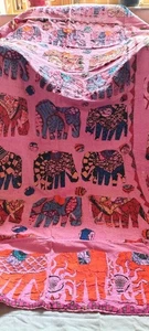 Indian Kantha Twin Quilt Handmade Applique Reversible Bedspread Blanket Throw - Picture 1 of 5