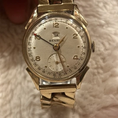Reloj suizo vintage Benrus CE 13 puntero fecha/calendario para hombre ¡FUNCIONA! Foto 1 de 4