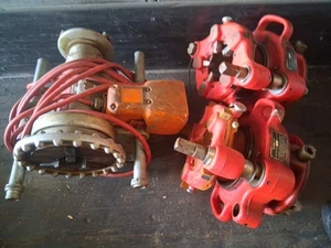 Menge (2) Gebraucht Ridgid 141 2-1/2" - 4" Vertiefung Getriebe Rohr Einfädler Schneideisen Kopf  - Bild 1 von 15