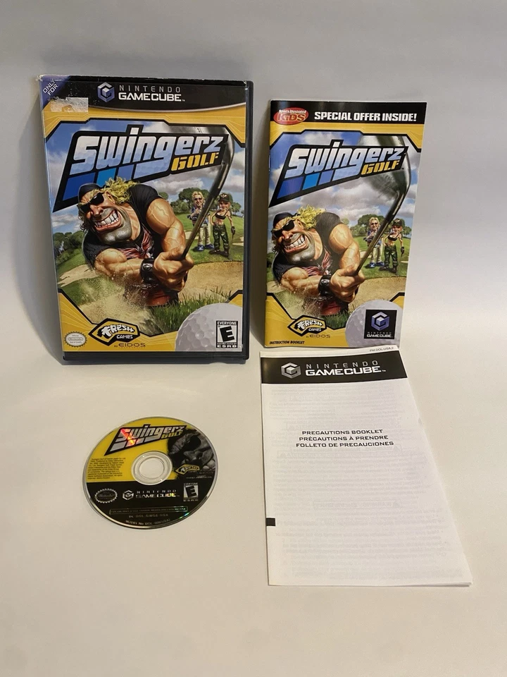 GameCube NGC Golfing Video Game SWINGER'S GOLF Complete w Manual TESTED WORKS - Image 1 of 3