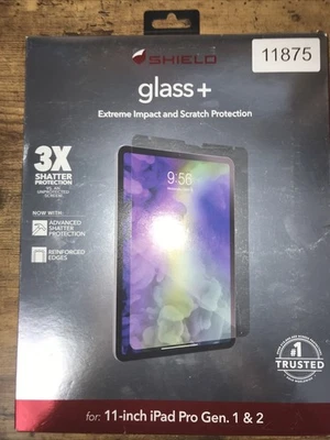 Zagg Invisible Shield Glass + Shield for iPad Pro 11" Gen. 1-4 And Air 4/5 New - Image 1 of 3