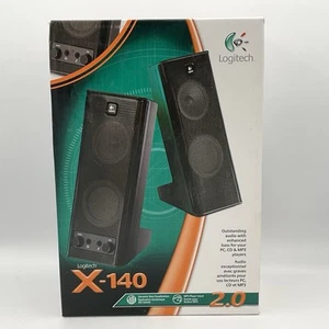 Logitech X-140 2.0 PC Computer Lautsprecher mit MP3 Player Eingang - Bild 1 von 6