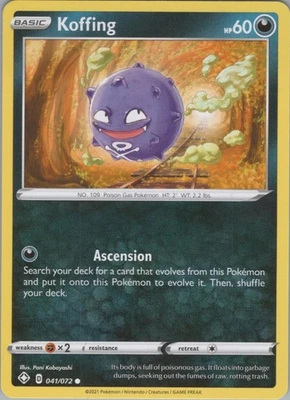Koffing Common Shining Fates 041/072 LP - Image 1 of 2