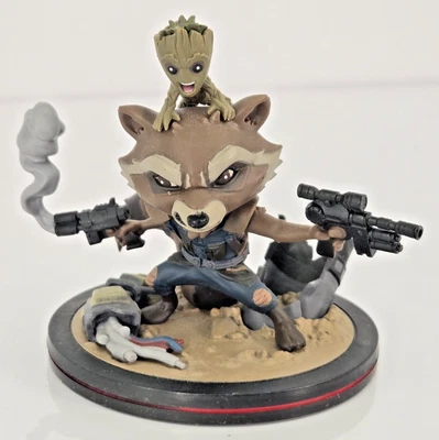 Q Fig Rocket Racoon and Groot Marvel Guardianes de la Galaxia Vol. 2  Foto 1 de 4