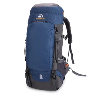 Wanderrucksack Innenrahmen 65L Klettern Camping Rucksack Wasserdicht Regenschutz - Bild 1 von 13