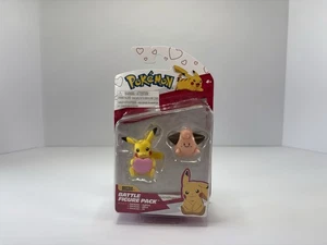 Pokémon Valentines Battle Figur Pack Pikachu Cleffa - Bild 1 von 2