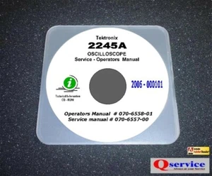 Tektronix TEK 2245A Service + Ops Manual CD With Complete A3 Diagrams - Picture 1 of 1