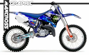 YAMAHA YZ125 YZ250 1996 1997 1998 1999 2001 MAXCROSS GRAPHICS FULL DECALS KIT MX - Picture 1 of 3