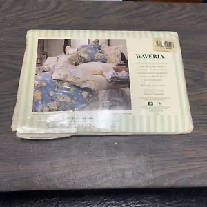 Vintage Fieldcrest Waverly Striate Striped Twin Flat Sheet NOS - Picture 1 of 19