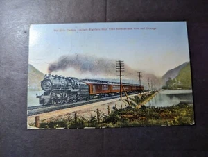 1908 USA Missing Stamp Postcard Cover Detroit MI to Sheffield Ontario Canada - Picture 1 of 2