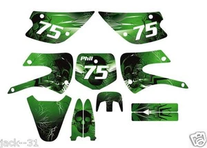 RACING KAWASAKI KX85 KX 85 100 KX100 VINYL Motocross Graphic Kit 2001 - 2013 - Picture 1 of 1