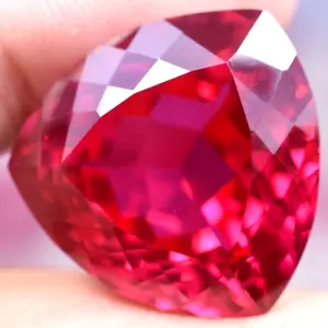 Extrêmement Rare & Naturel 50.00 CT Sunrise Rubis Ggl Certifié Perdre Pierre - Photo 1/14