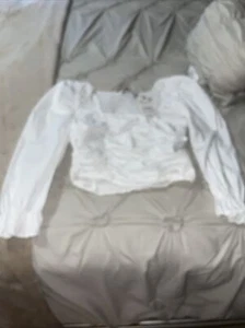 Neue weiße Zara Bluse Damen Gr. XS - Bild 1 von 5