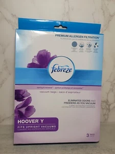Febreze  Vacuum Bags Hoover Y Allergen Filtration Spring & Renewal 3 bags - Picture 1 of 12