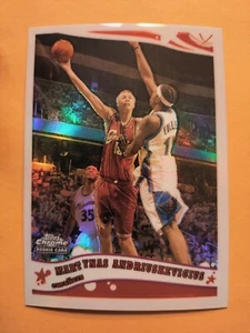 2005-06 Topps Chrome Refractor #205 Martynas Andriuskevicius Cavs /999 Rookie - Bild 1 von 2