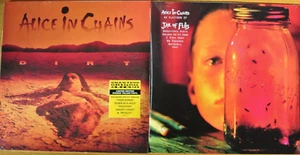 ALICE IN CHAINS Dirt 2-LP Yellow Vinyl Gatefold + Jar Of Flies EP 12" Remastered - Picture 1 of 2