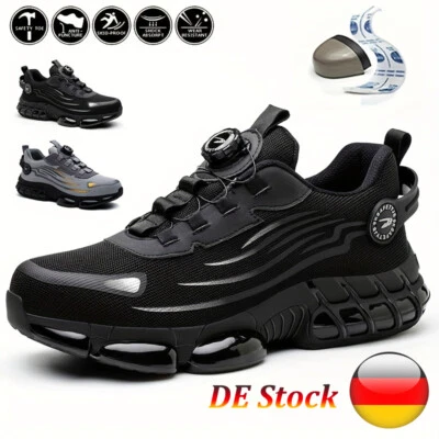 Herren Damen Leichte Arbeitsschuhe Sicherheitsschuhe Stahlkappe S3 Sport Sneaker - Bild 1 von 4