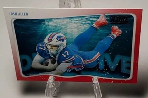 Josh Allen 2020 Score Deep Dive Red #DD-JA Buffalo Bills  - Picture 1 of 2