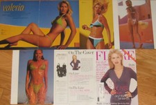 Valeria Mazza FULL PAGED magazine CELEBRITY CLIPPINGS photos article