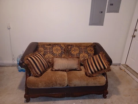 Victorian Style Loveseat Cover