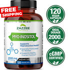 Myo-Inositol for PCOS 120 Veggie Capsules 2000 mg Fertility Treatment Non-GMO