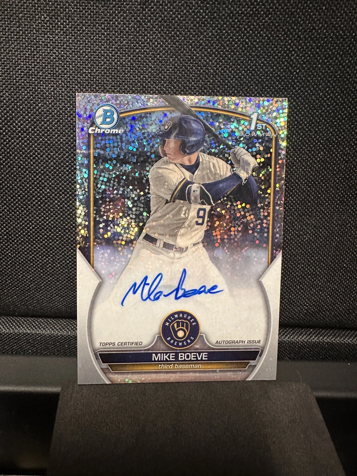 2023 Bowman Draft Chrome Prospect Sparkle Refractor /71 Mike Boeve #CDA-MB Auto