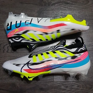 NIKE Vapor Edge Elite 360 Multicolor Football Cleats Mens 14.5 Zebra White - Picture 1 of 4