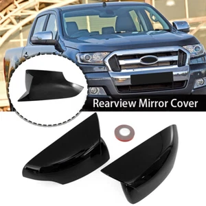 2x Tapa Tapa Espejo Lateral Negro Brillante Complemento Para Ford Ranger 2015-2022 - Imagen 1 de 11