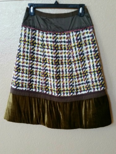 LOUIS VUITTON（LV） Gonna Louis Vuitton multimodello lana tweed velluto XS S