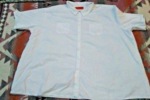 Red Kap 10X-SSL Men's TouchTex White Button Front Polyester Blend SP24WHC - Picture 1 of 5