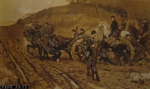 American Civil War military Art Print Union Artillery Gilbert Gaul - Picture 1 of 1