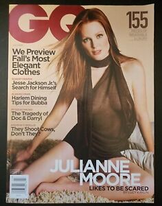 GQ Magazine Julianne Moore July 2001 Style Clothes Dwight Gooden No Label