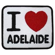 I Love Adelaide Patch Brodé à Repasser à Coudre Patch Badge Pour Vêtements 7x6cm