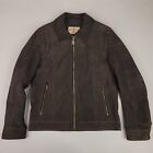 Wilson Leather Jacket Mens Medium Brown Sueded Vintage Moto Cafe Motorcycle
