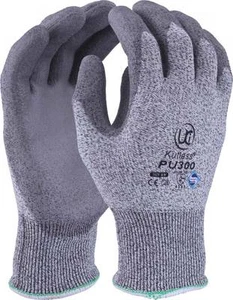 UCI Kutlass PU300 Grey PU Palm Coated Premium Cut Resistant Gloves 4343 Level 3 - Picture 1 of 2