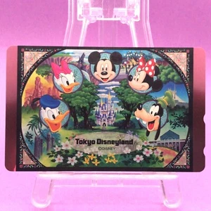 Tokyo Disneyland Phone Card Disney novelty Mickey Minnie Donald Daisy Goofy Holo - Picture 1 of 4