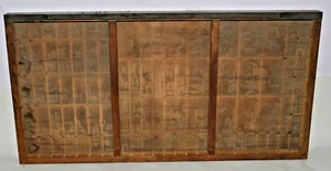 Antique Printer's Letterpress Type Drawer GUTTED California Job Case 1890's - Picture 1 of 14