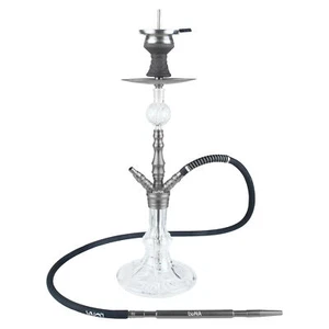 Luna Hookah Minima 2.0 Shisha Wasserpfeife Aluminium Komplett Set Grau - Bild 1 von 7